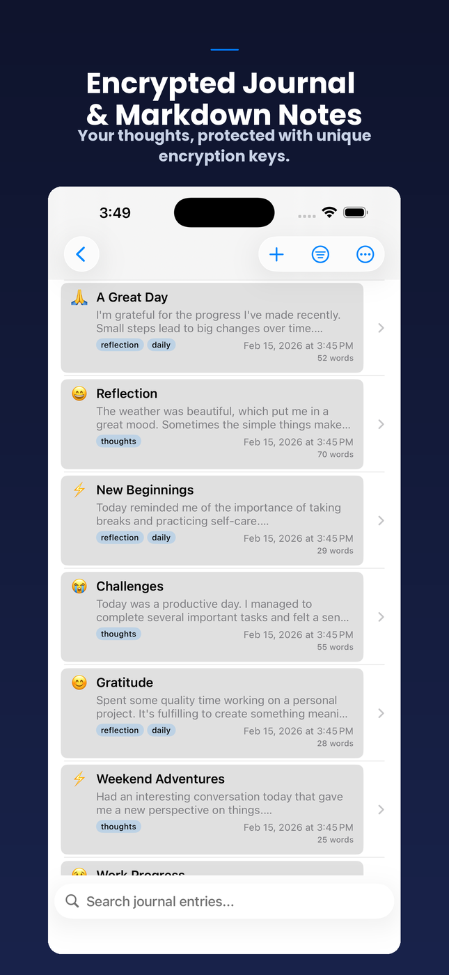 LockWhisper ios Screenshot 5