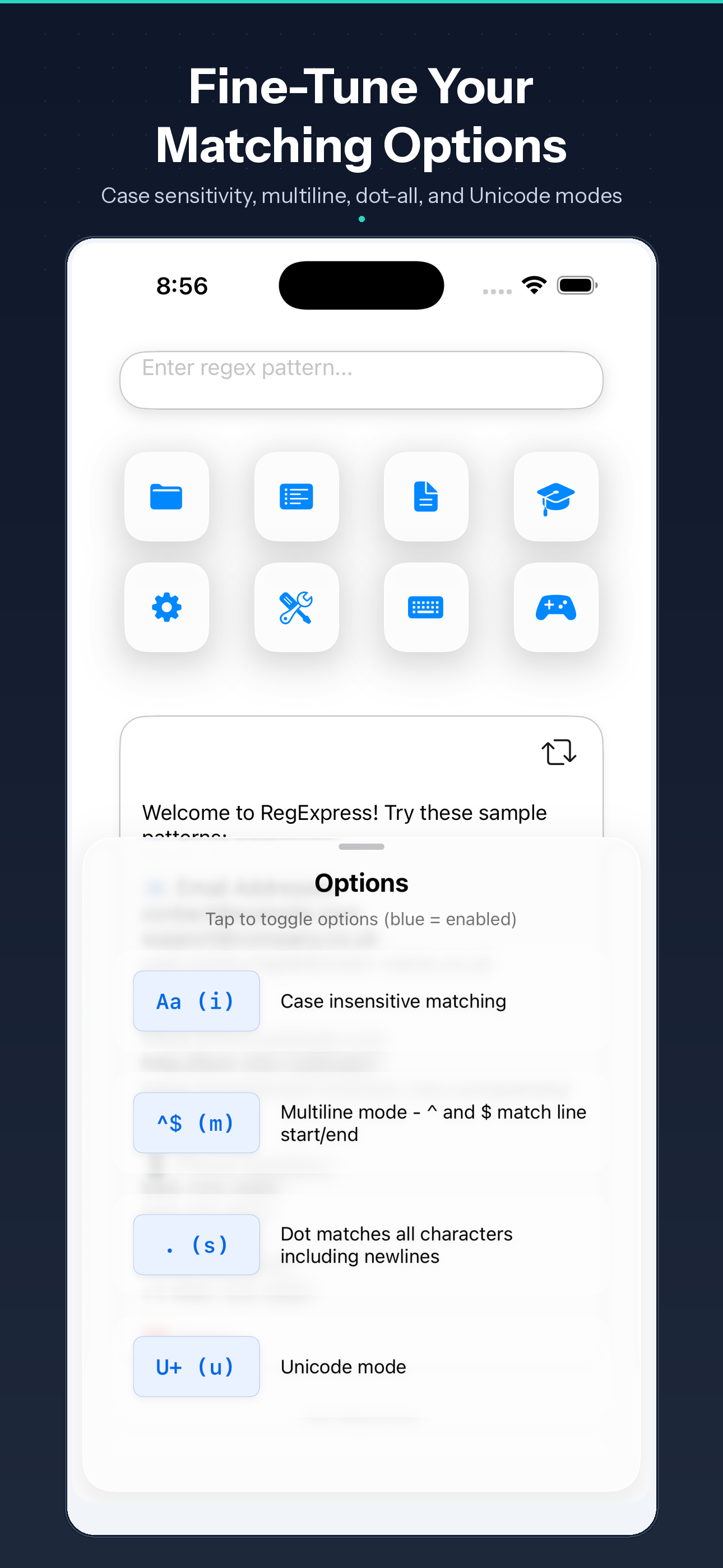RegExpress ios Screenshot 7